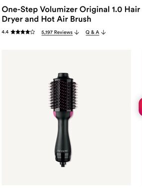 One-Step Volumizer Original 1.0 Hair Dryer and Hot Air Brush